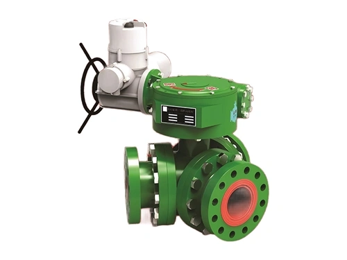 Cast Basalt  Lined 3-Way Ball Valve