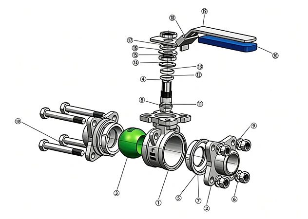 Three-Piece Butt Weld Ball Valve