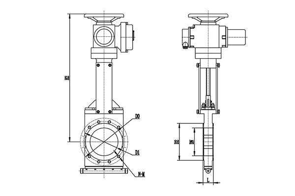 Wear-Resisting Knife Gate Valve